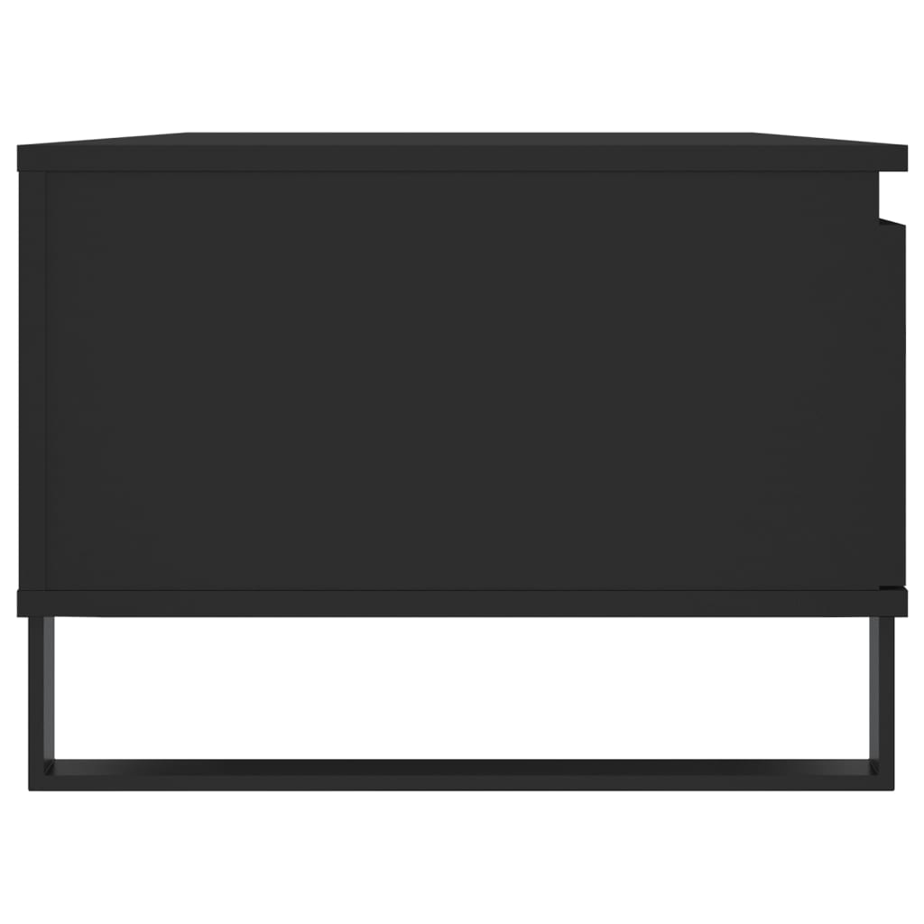 Salontafel 90X50X36,5 Cm Bewerkt Hout Zwart