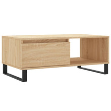 Salontafel 90X50X36,5 Cm Bewerkt Hout Kleurig Sonoma eiken