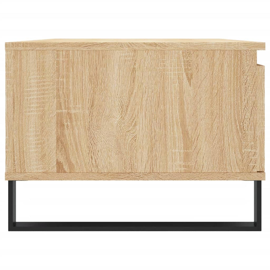Salontafel 90X50X36,5 Cm Bewerkt Hout Kleurig Sonoma eiken