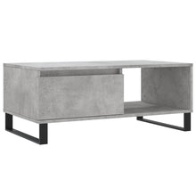 Salontafel 90X50X36,5 Cm Bewerkt Hout Betongrijs