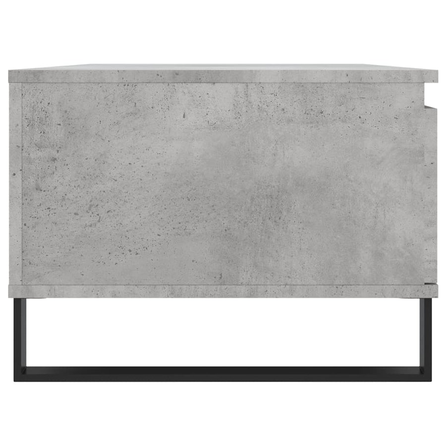 Salontafel 90X50X36,5 Cm Bewerkt Hout Betongrijs