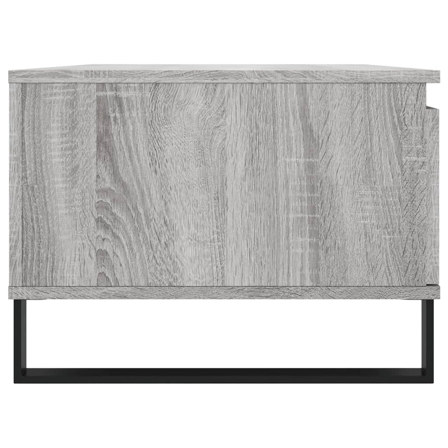 Salontafel 90X50X36,5 Cm Bewerkt Hout Grijs sonoma