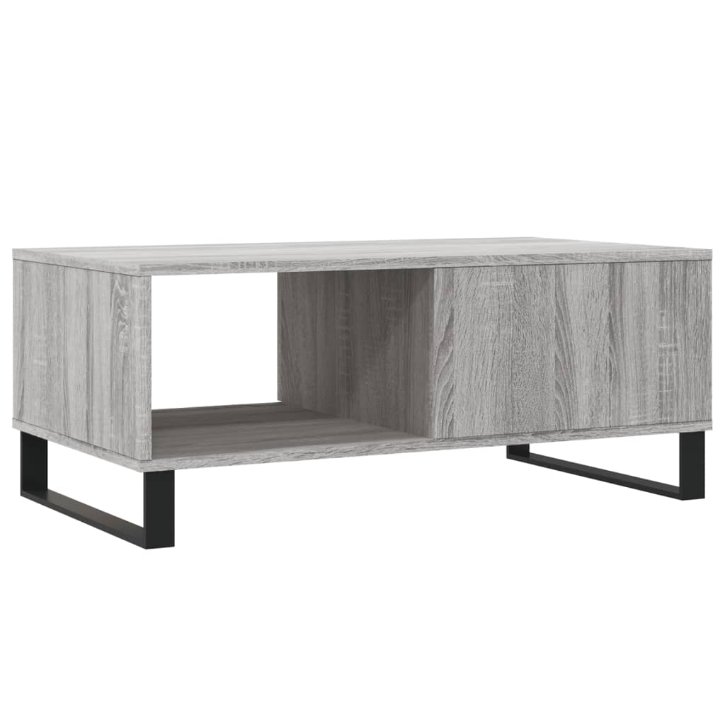 Salontafel 90X50X36,5 Cm Bewerkt Hout Grijs sonoma