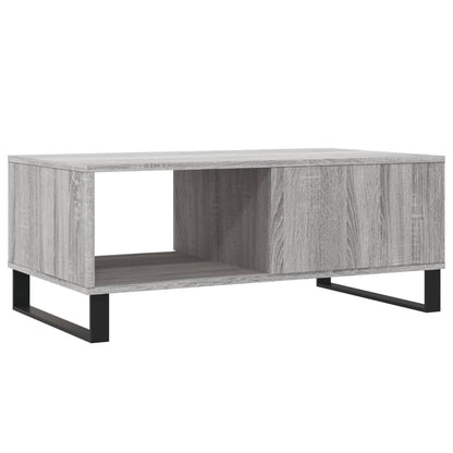 Salontafel 90X50X36,5 Cm Bewerkt Hout Grijs sonoma