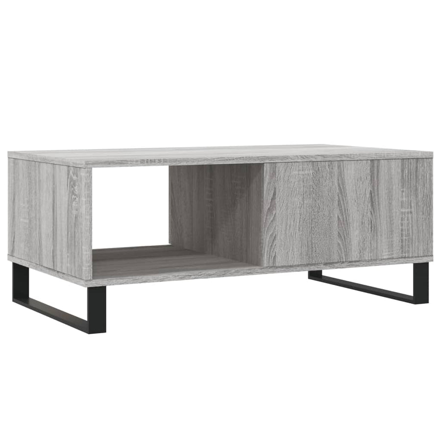 Salontafel 90X50X36,5 Cm Bewerkt Hout Grijs sonoma