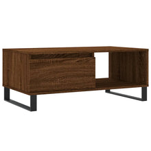 Salontafel 90X50X36,5 Cm Bewerkt Hout Bruin Eikenkleur Bruineiken