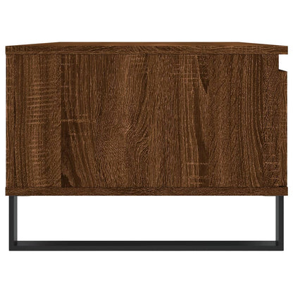 Salontafel 90X50X36,5 Cm Bewerkt Hout Bruin Eikenkleur Bruineiken