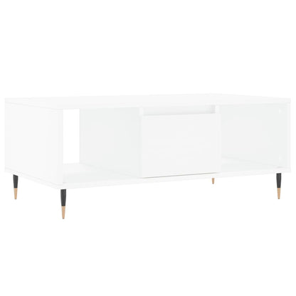 Salontafel 90X50X36,5 Cm Bewerkt Hout Wit