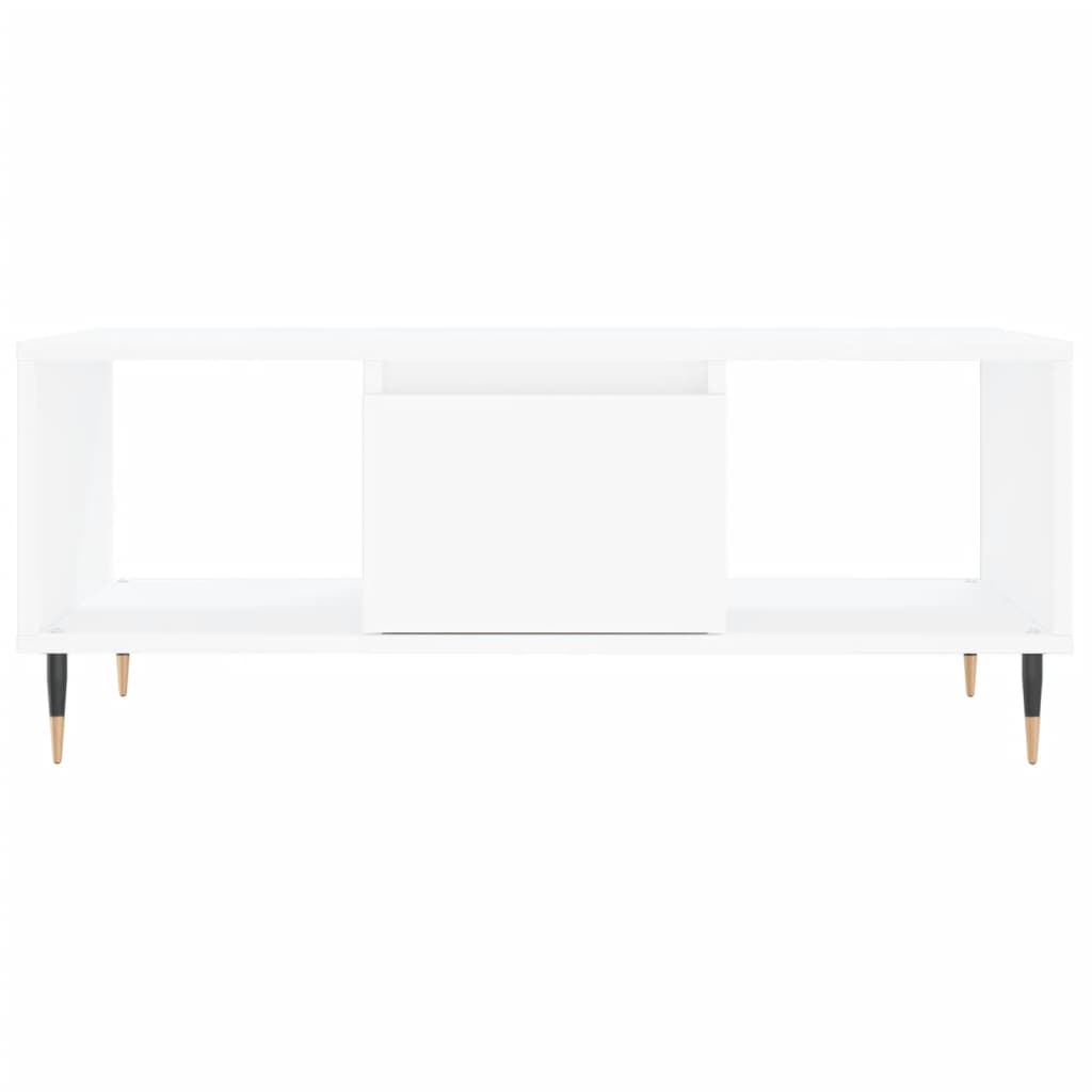 Salontafel 90X50X36,5 Cm Bewerkt Hout Wit