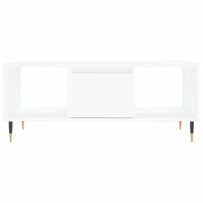 Salontafel 90X50X36,5 Cm Bewerkt Hout Wit