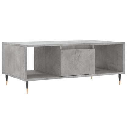 Salontafel 90X50X36,5 Cm Bewerkt Hout Betongrijs