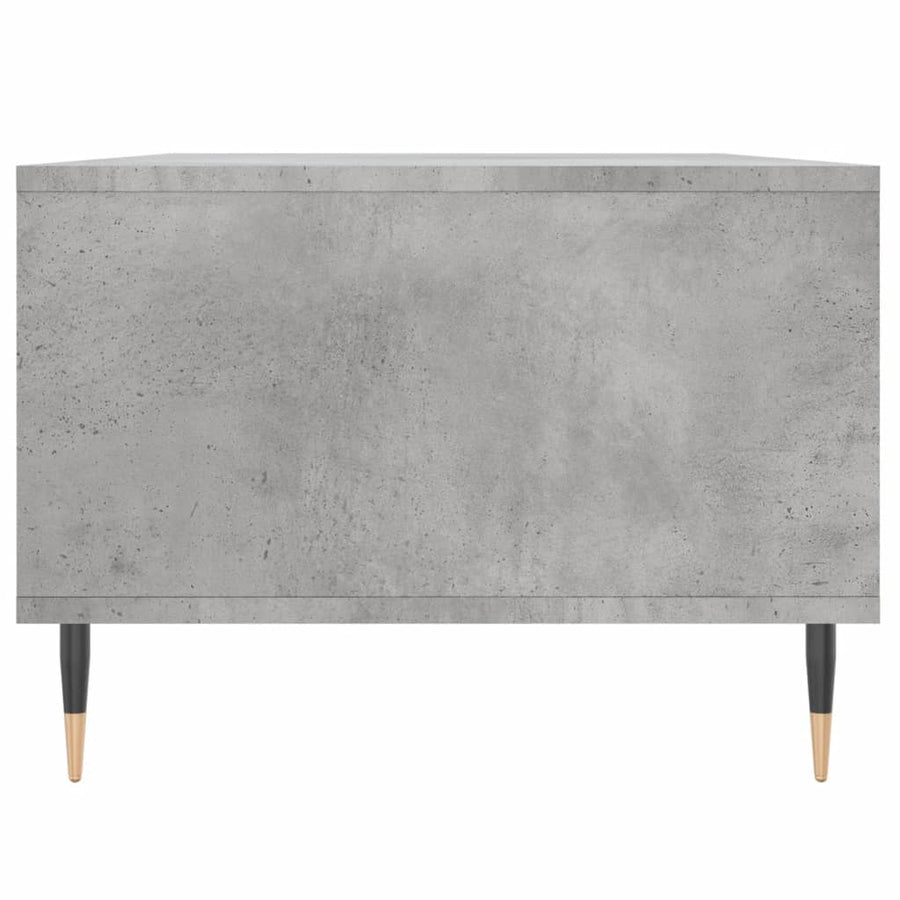 Salontafel 90X50X36,5 Cm Bewerkt Hout Betongrijs