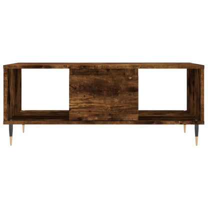 Salontafel 90X50X36,5 Cm Bewerkt Hout Kleurig Gerookt eiken