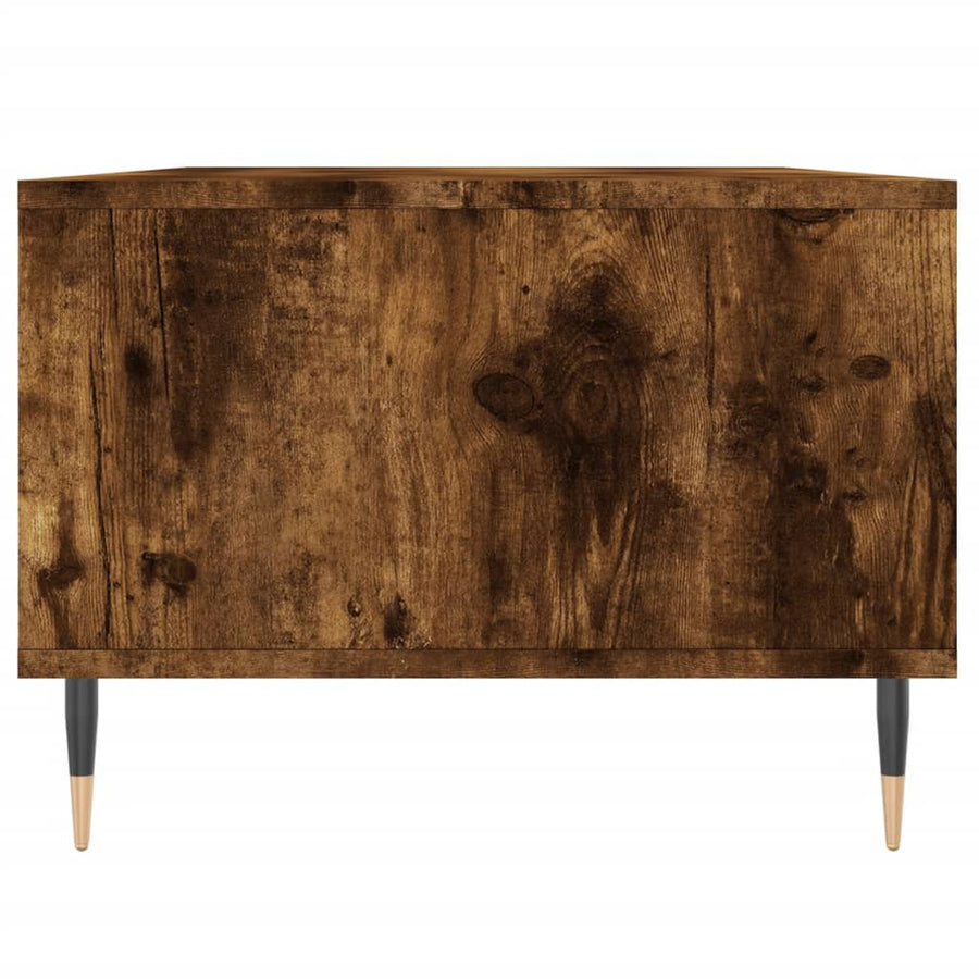 Salontafel 90X50X36,5 Cm Bewerkt Hout Kleurig Gerookt eiken