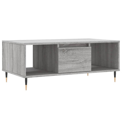 Salontafel 90X50X36,5 Cm Bewerkt Hout Grijs sonoma