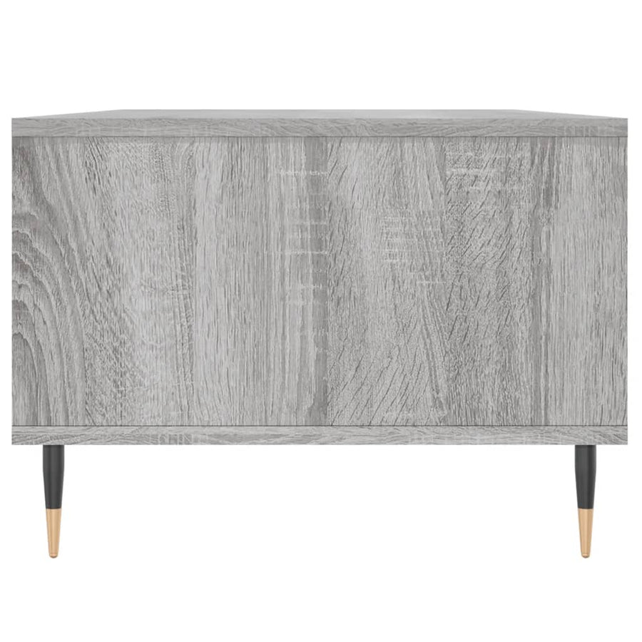 Salontafel 90X50X36,5 Cm Bewerkt Hout Grijs sonoma