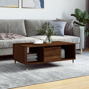 Salontafel 90x50x36,5 cm bewerkt hout bruin