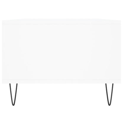 Salontafel 90X50X36,5 Cm Bewerkt Hout Wit