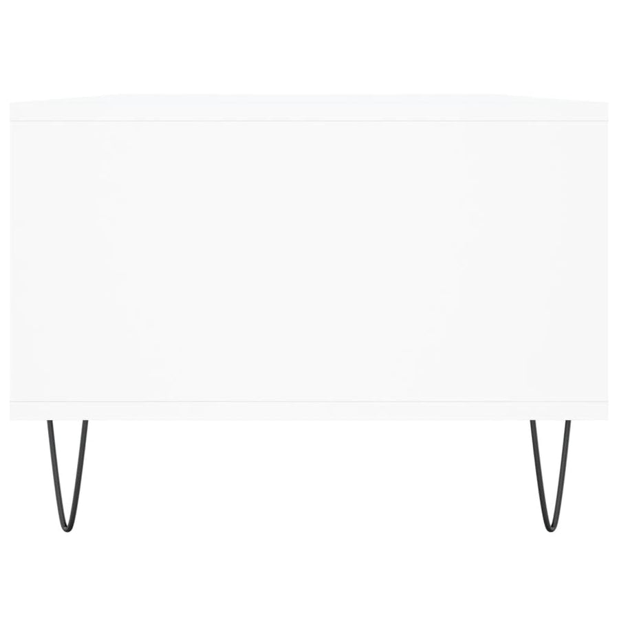 Salontafel 90X50X36,5 Cm Bewerkt Hout Wit