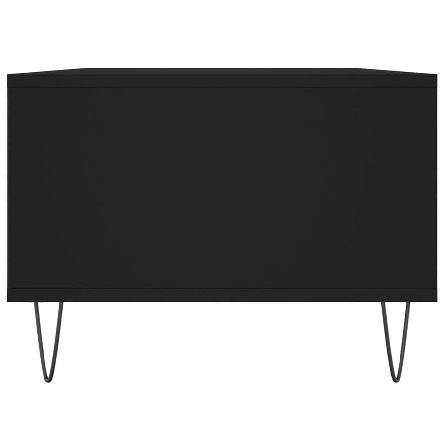 Salontafel 90X50X36,5 Cm Bewerkt Hout Zwart