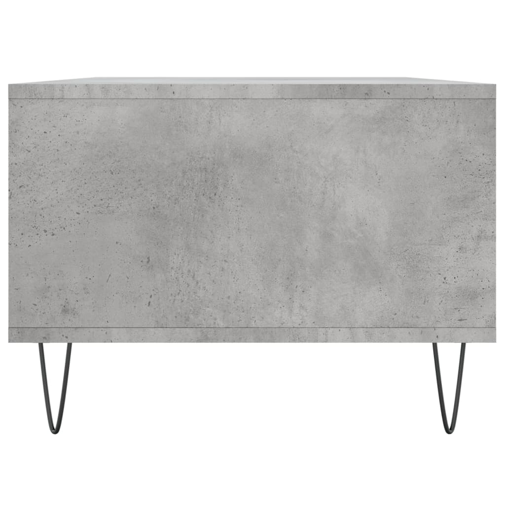 Salontafel 90X50X36,5 Cm Bewerkt Hout Betongrijs