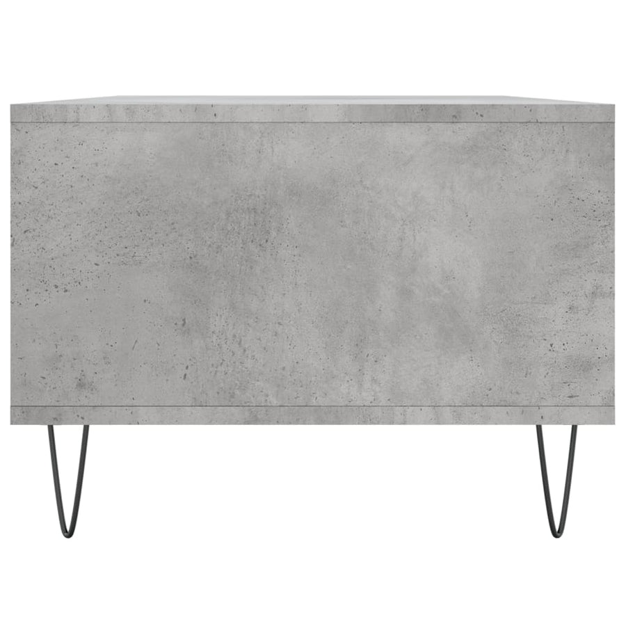 Salontafel 90X50X36,5 Cm Bewerkt Hout Betongrijs