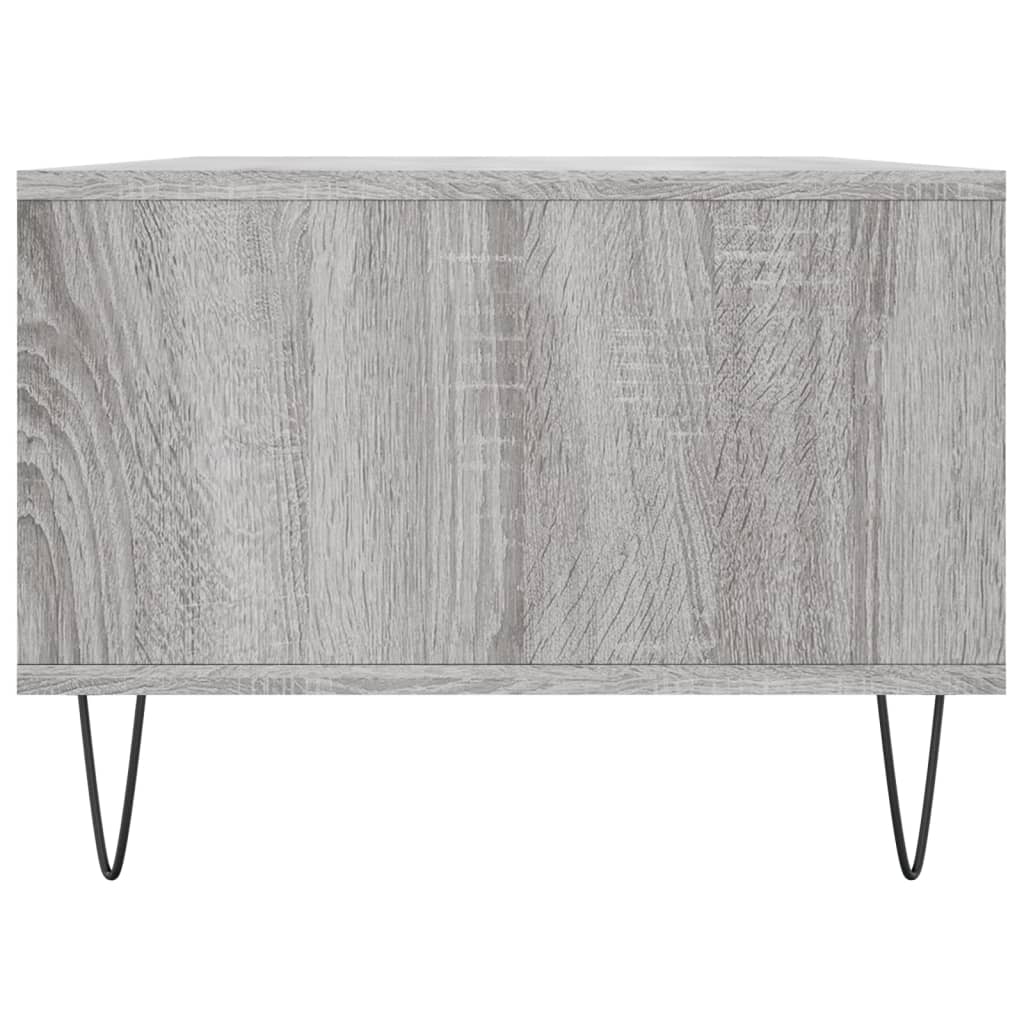 Salontafel 90X50X36,5 Cm Bewerkt Hout Grijs sonoma