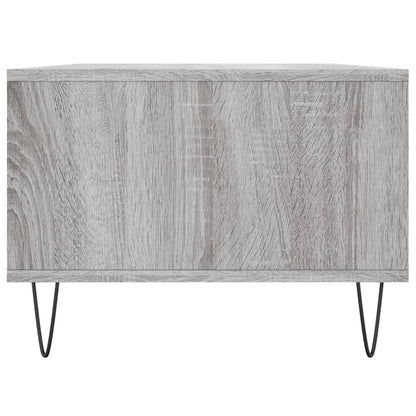 Salontafel 90X50X36,5 Cm Bewerkt Hout Grijs sonoma