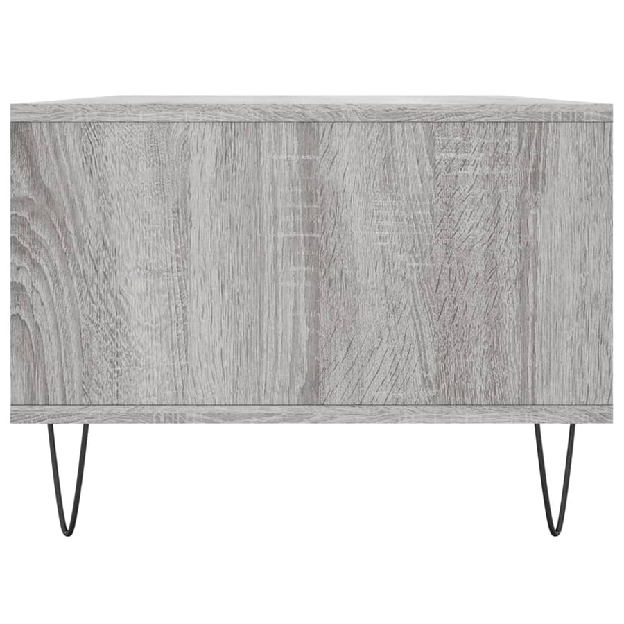 Salontafel 90X50X36,5 Cm Bewerkt Hout Grijs sonoma