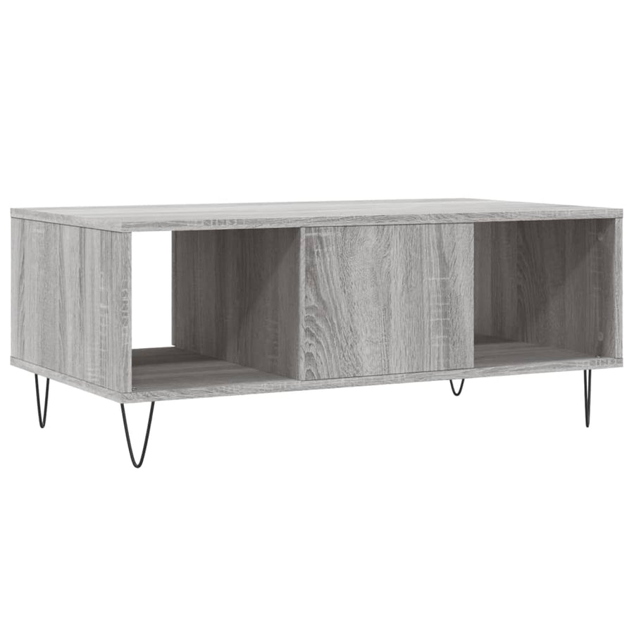 Salontafel 90X50X36,5 Cm Bewerkt Hout Grijs sonoma