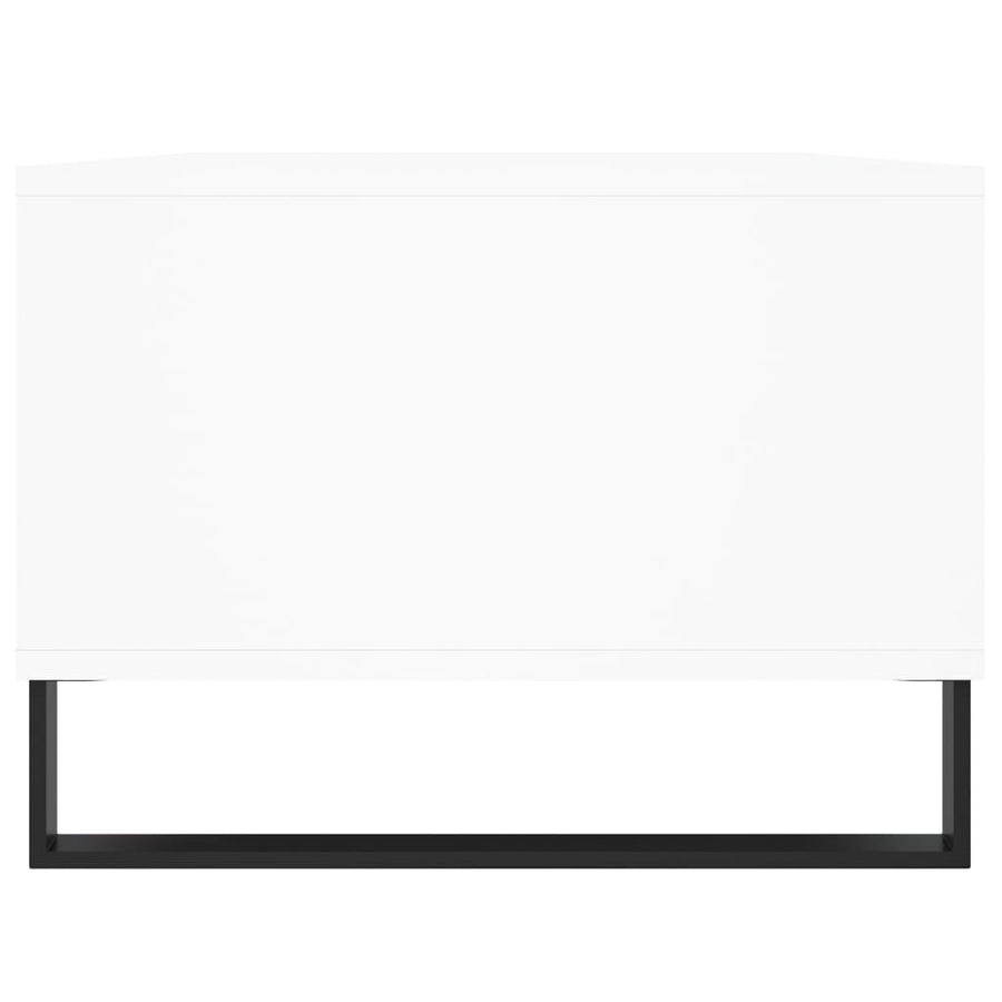 Salontafel 90X50X36,5 Cm Bewerkt Hout Wit