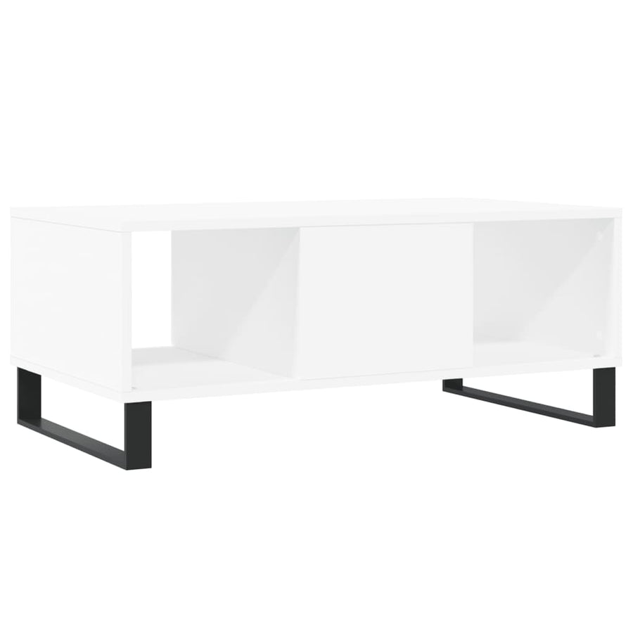 Salontafel 90X50X36,5 Cm Bewerkt Hout Wit