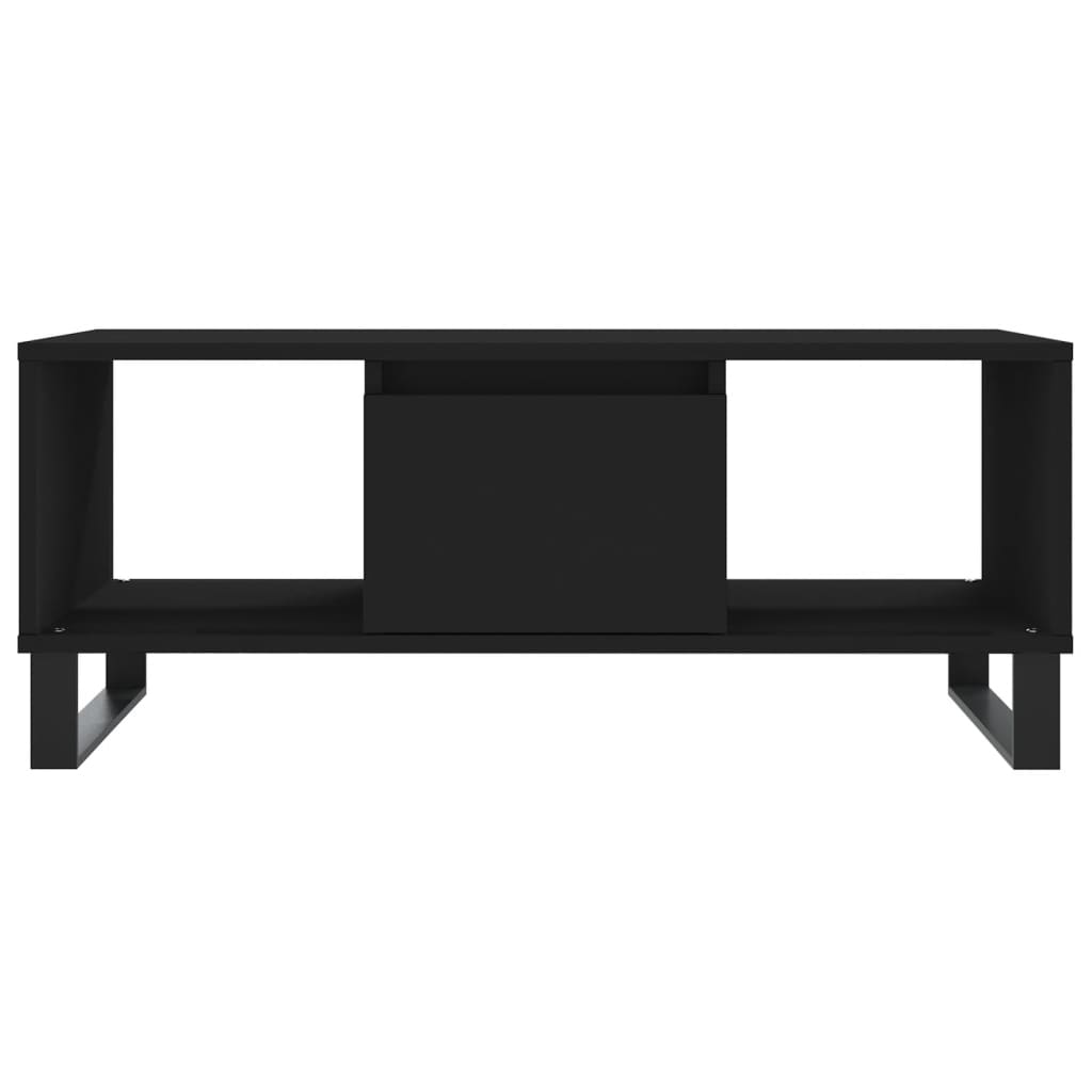 Salontafel 90X50X36,5 Cm Bewerkt Hout Zwart