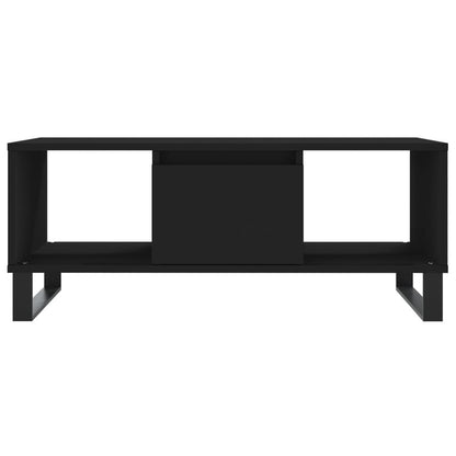 Salontafel 90X50X36,5 Cm Bewerkt Hout Zwart