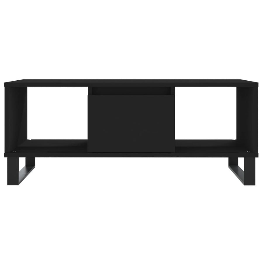 Salontafel 90X50X36,5 Cm Bewerkt Hout Zwart