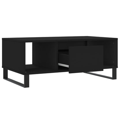 Salontafel 90X50X36,5 Cm Bewerkt Hout Zwart