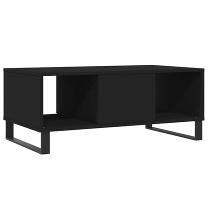 Salontafel 90X50X36,5 Cm Bewerkt Hout Zwart
