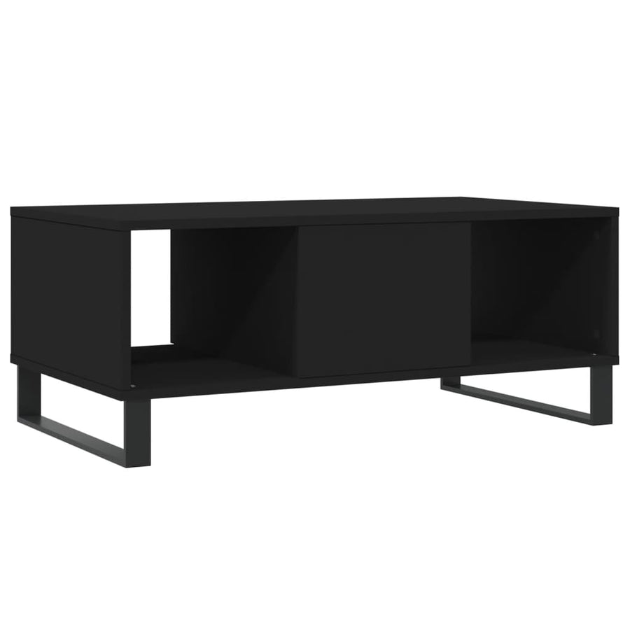 Salontafel 90X50X36,5 Cm Bewerkt Hout Zwart