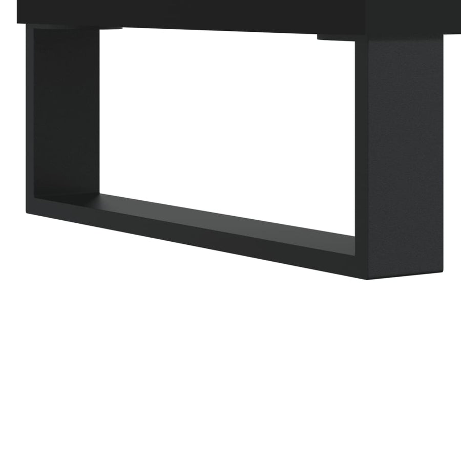 Salontafel 90X50X36,5 Cm Bewerkt Hout Zwart