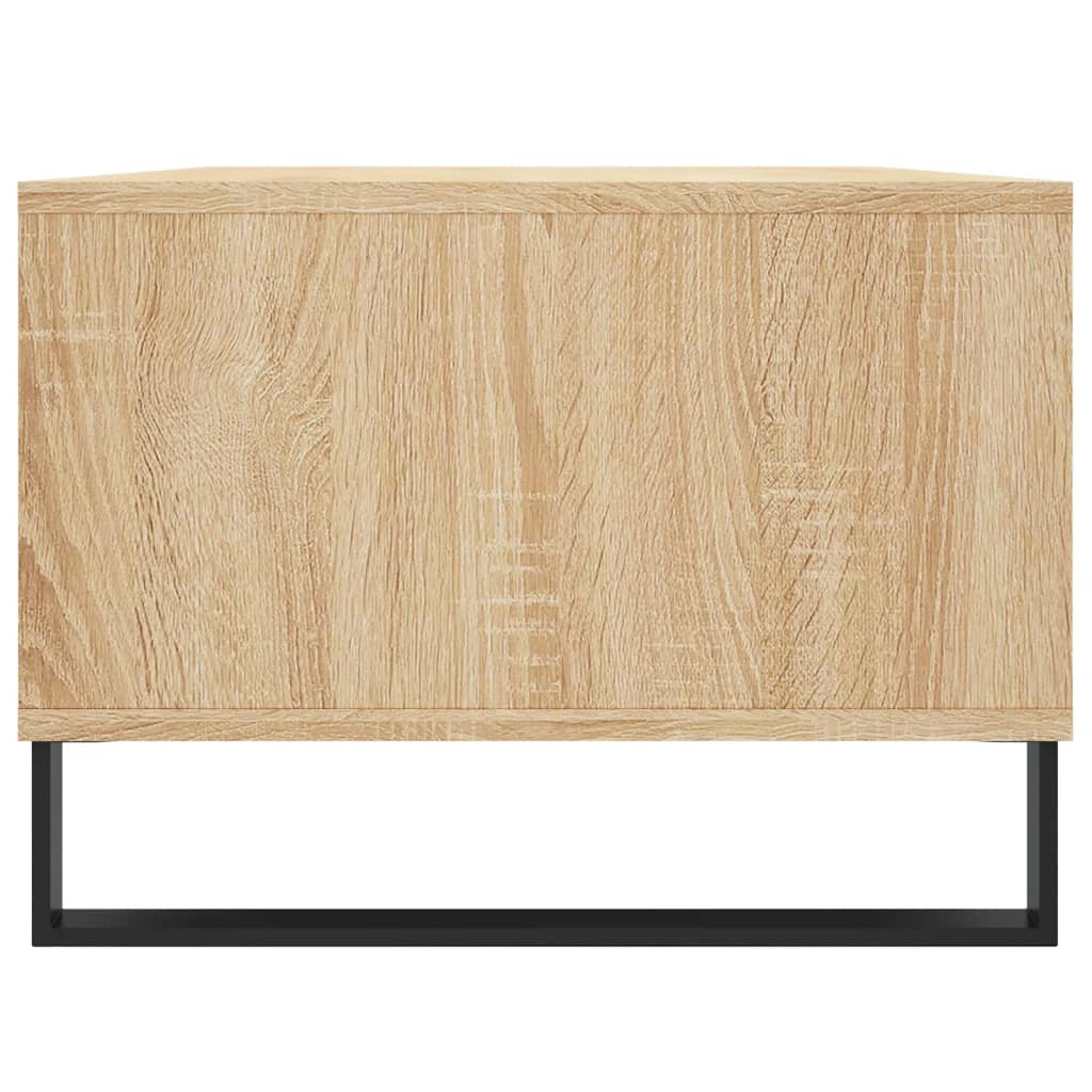 Salontafel 90X50X36,5 Cm Bewerkt Hout Kleurig Sonoma eiken