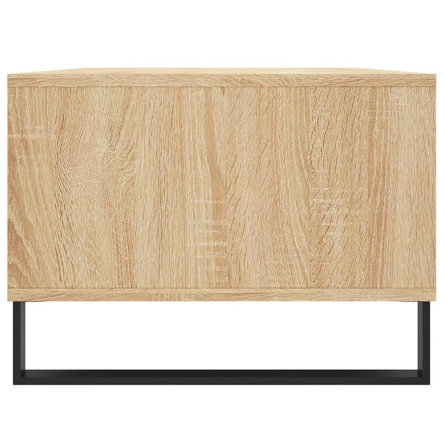 Salontafel 90X50X36,5 Cm Bewerkt Hout Kleurig Sonoma eiken