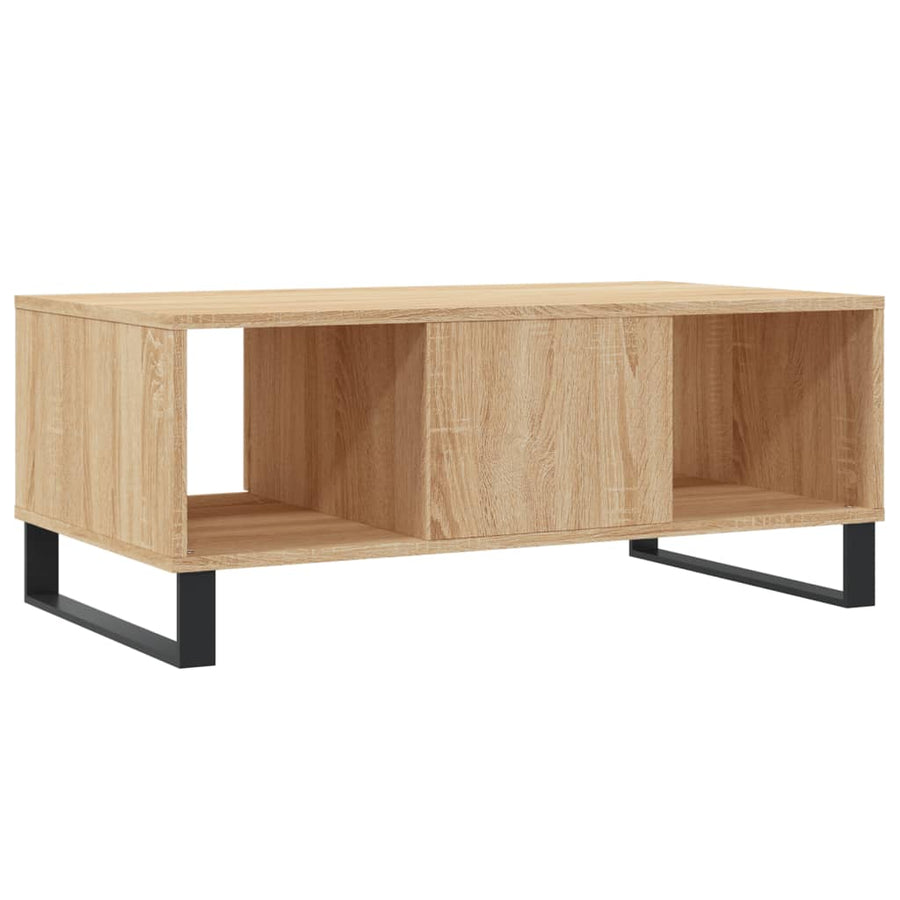 Salontafel 90X50X36,5 Cm Bewerkt Hout Kleurig Sonoma eiken