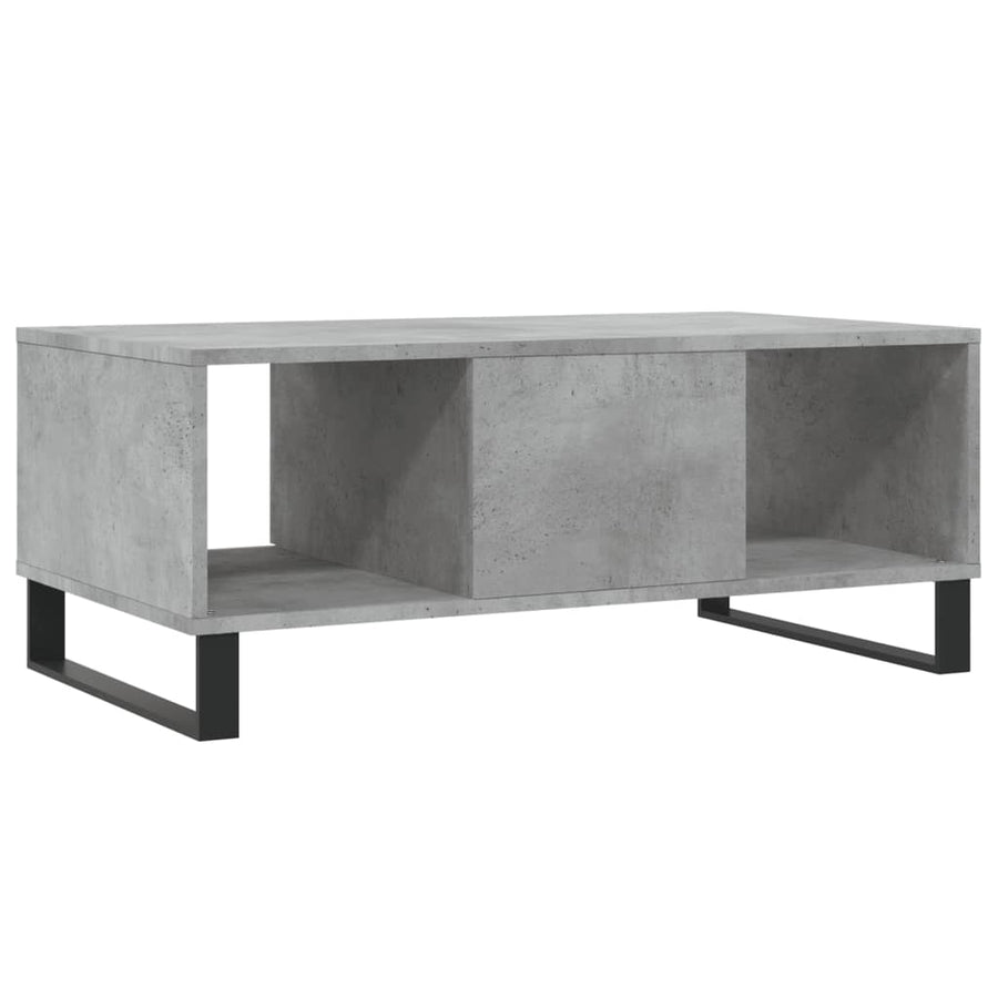Salontafel 90X50X36,5 Cm Bewerkt Hout Betongrijs