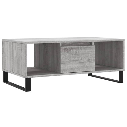 Salontafel 90X50X36,5 Cm Bewerkt Hout Grijs sonoma