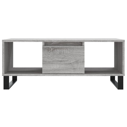 Salontafel 90X50X36,5 Cm Bewerkt Hout Grijs sonoma