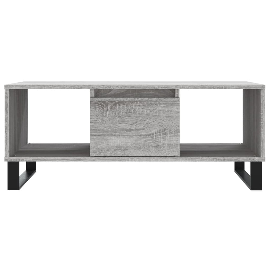 Salontafel 90X50X36,5 Cm Bewerkt Hout Grijs sonoma