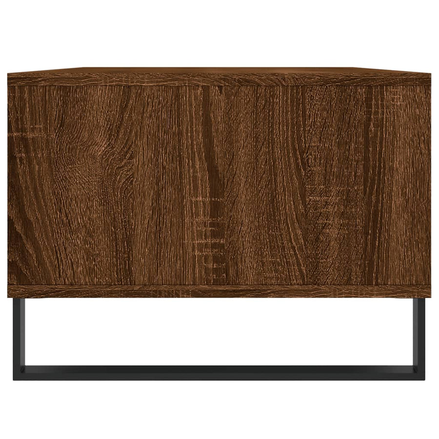 Salontafel 90X50X36,5 Cm Bewerkt Hout Bruin Eikenkleur Bruineiken