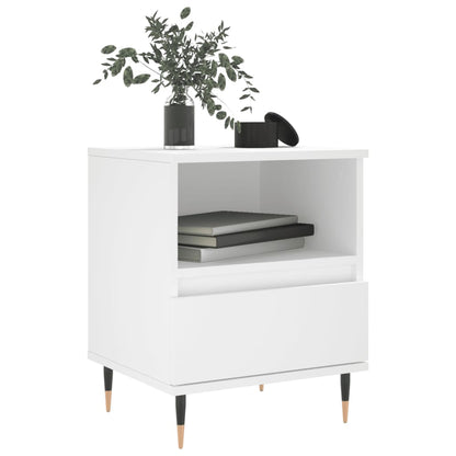 Nachtkastjes 40X35X50 Cm Bewerkt Hout 2 Wit
