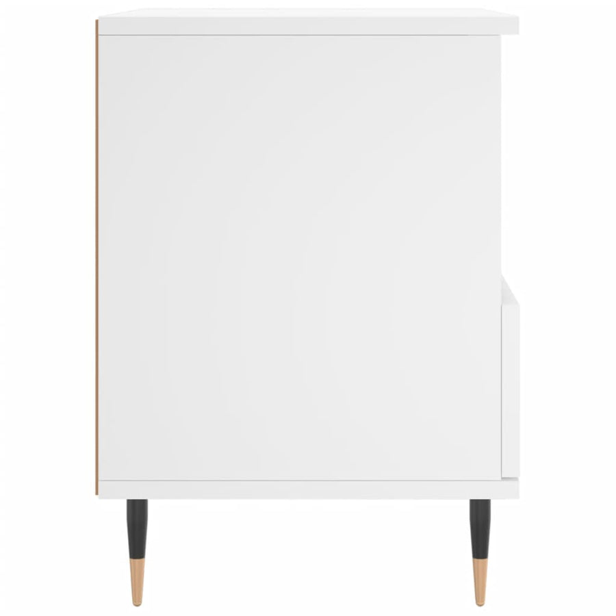 Nachtkastjes 40X35X50 Cm Bewerkt Hout 2 Wit