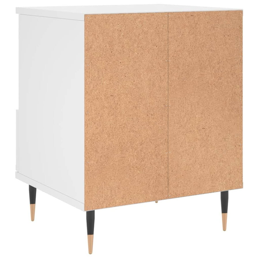 Nachtkastjes 40X35X50 Cm Bewerkt Hout 2 Wit